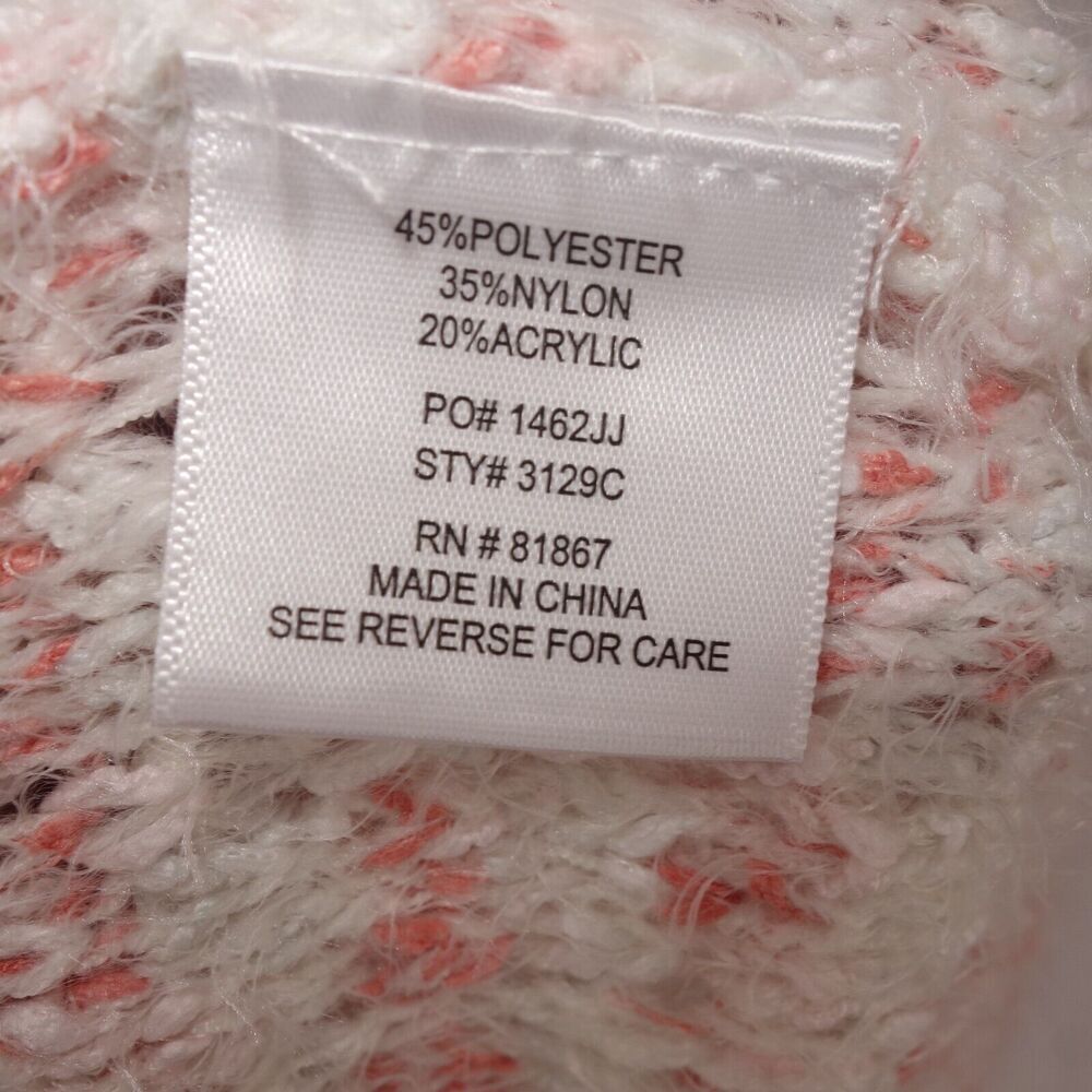 NEW Olivia Sky  Sweater Soft Cream Pink Women's Size Large - Picture 5 of 6